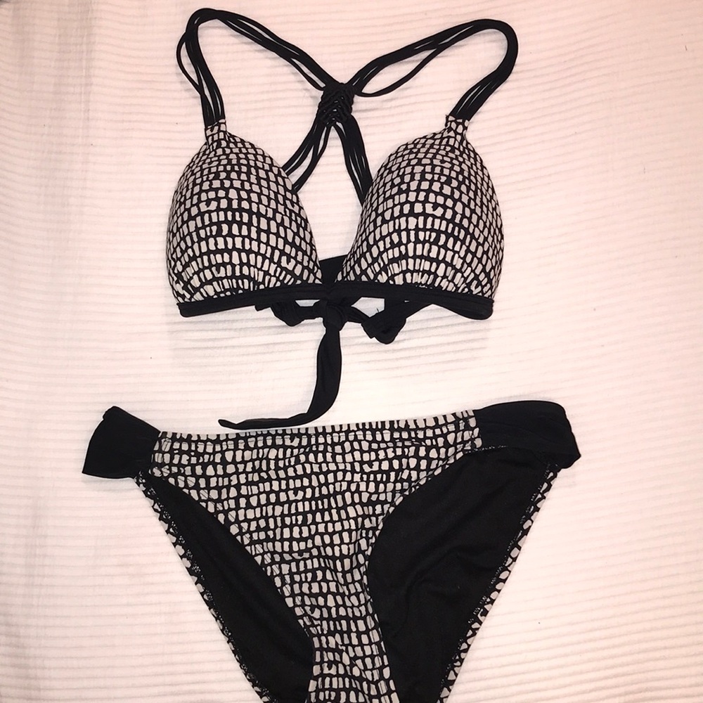 BIKINI SET-black and white